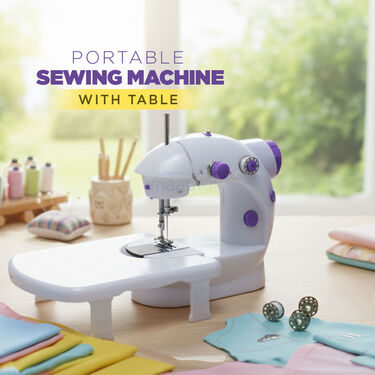 Tailors Touch At Home – Portable Sewing Machine With Table