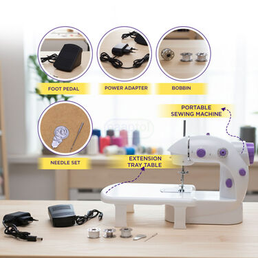 Tailors Touch At Home – Portable Sewing Machine With Table