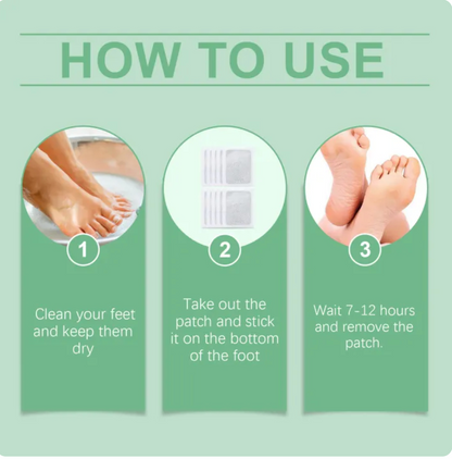 100% Herbal Detox Foot Pads – 10 Patches | Buy 1 Get 1 Free | Natural Foot Detox